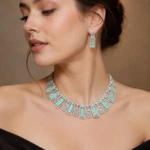 Mint Deco Elegance Necklace Set